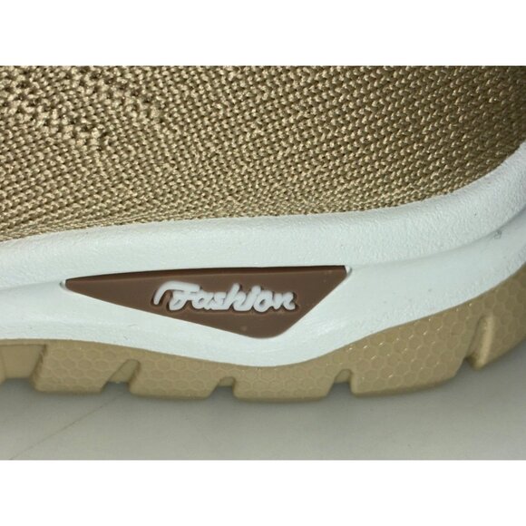 NWOT Saneggsry Casual Fashion Slip On Loafers Beige Canvas Sz 40, US 8 #h - Picture 3 of 7